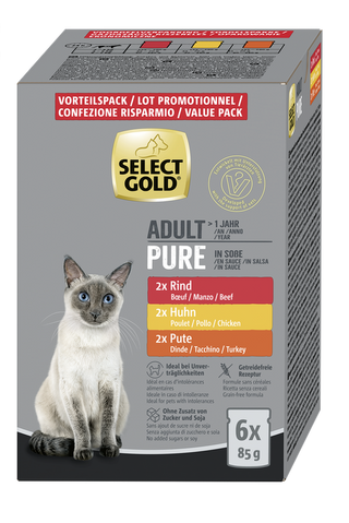 Select Gold  Monobiałkowa Adult Sos Multipack 6x85g