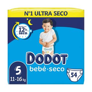 Dodot Bebé-Seco Pañales Talla 5 (11kg-16kg) 54u (275242)