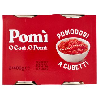 Pomì Pomodori a Cubetti 2 x 400 g