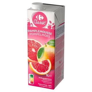 Carrefour Classic Sok z czerwonych grejpfrutów 1 l