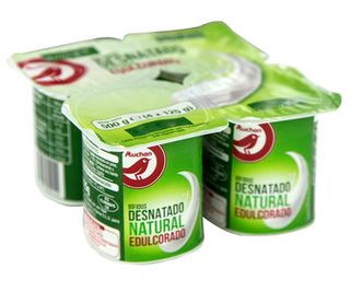 Bífidus Desnatado Natural Edulcorado Producto Alcampo 4 X 125 G.