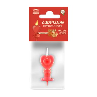 Cuorellina rossa cane e gatto 1 pz