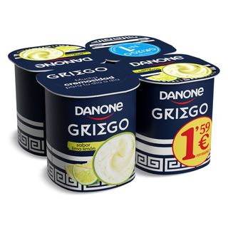 Yogur Griego Lima-Limón Danone Pack 4 X 110 G