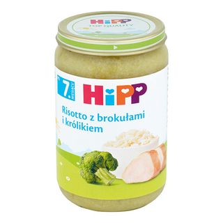 Hipp Junior Risotto z brokułami i królikiem, 220 g
