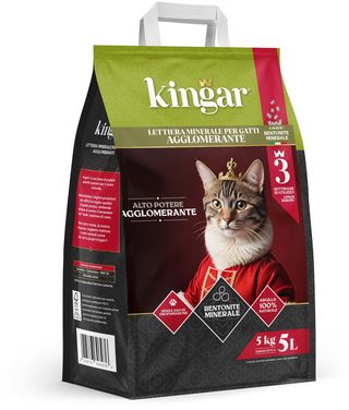 KINGAR LETTIERA MINERALE AGGLOMERANTE BENTONITE 5 LITRI   LAV9636