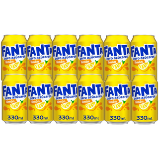 Fanta Zero Azúcares Limón 12x330ml Lata