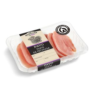 Filetes De Pechuga De Pavo Selección De Dia Bandeja 650 Gr. Aprox.