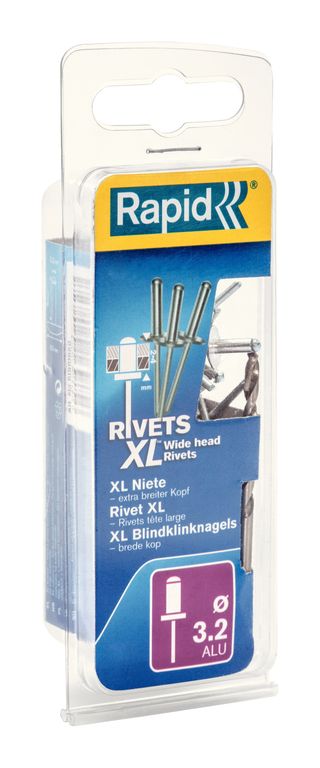 Rebites 3.2X8Mm. Xl Alu + Broca (80125351)