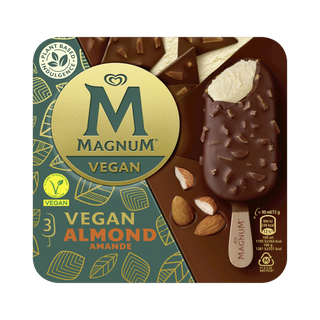 Magnum Gelado Vegan de Amêndoas Pack 3 embalagem 90 ml - 18953903541