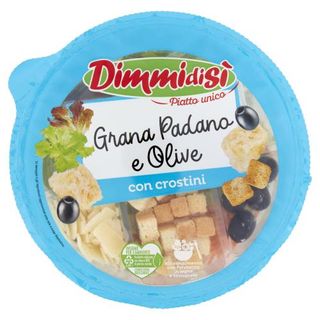 DimmidiSì Piatto unico Grana Padano e Olive con crostini 120 g