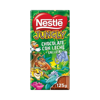 Nestlé Jungly Tableta de Chocolate y Galleta 90g