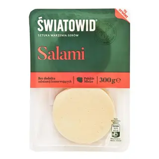 Światowid Ser żółty salami plastry 300g