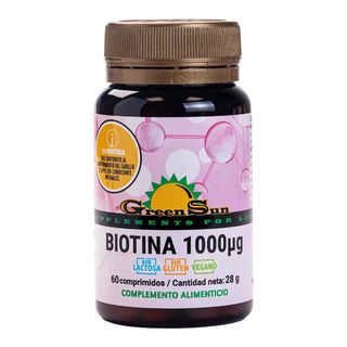Biotina 1000μg 60comp Green Sun