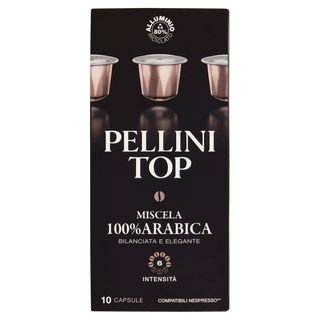 Pellini Top Miscela 100% Arabica Compatibili Nespresso* 10 Capsule 55 G