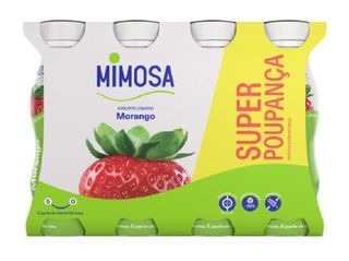 IOGURTE LIQUIDO MIMOSA AROMA MORANGO SP 8X151ML