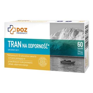 DOZ PRODUCT Tran na odporność, kapsułki, 60 szt.