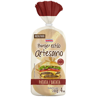 Burger Estilo Artesano Patata Bimbo 290 G.