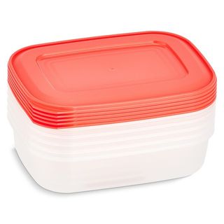 Recipientes Herméticos Rectangulares 1 L Set Conservers Bolsa 5 Unidades