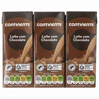 Leite Achocolatado Continente (emb. 6 x 200 ml)