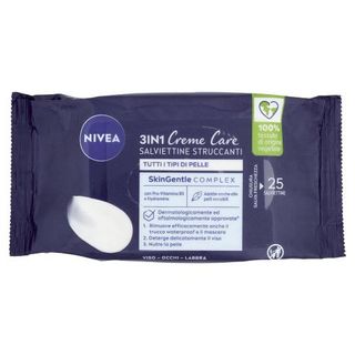 Nivea 3in1 Creme Care Salviettine Struccanti Tutti i Tipi di Pelle 25 pz - 406915