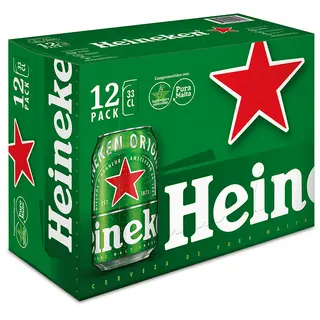 Cerveza Heineken Lata 33 Cl Pack 12 Unds