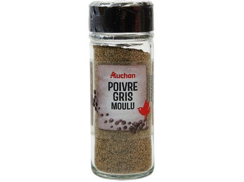 PIMENTA PRETA AUCHAN MOÍDA EM FRASCO 36G