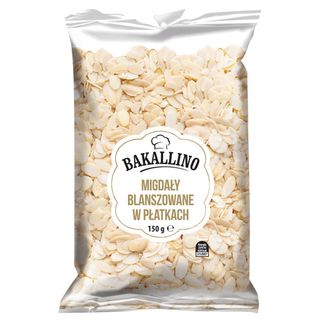 Bakallino Migdały blanszowane w płatkach, 150 g