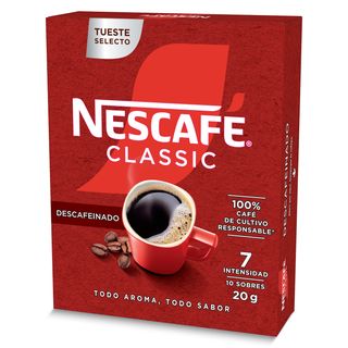 Café Soluble Descafeinado En Sobres Nescafé 20 G