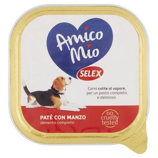 Selex Amico Mio Cane Paté Con Manzo Con Pezzi 300 G - 592145