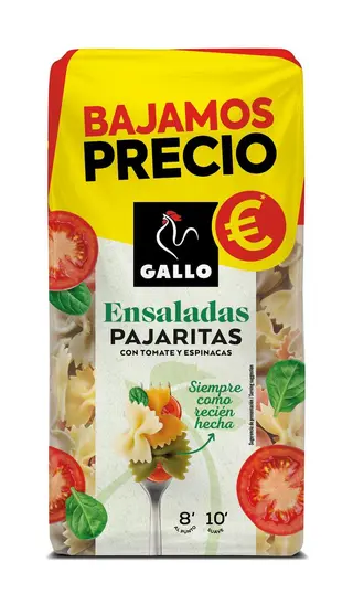 Pasta Seca Gallo Ensaladas Pajaritas Paquete 450 G