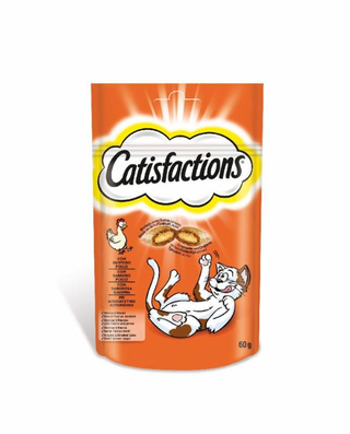 Snack Gato Pollo Catisfactions Whiskas 60G