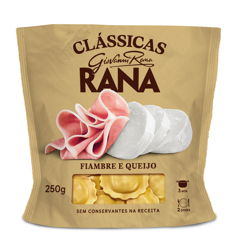 Rana Ravioli de Fiambre e Queijo 250g