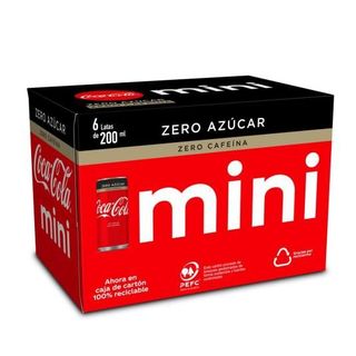 Coca Cola Refresco De Cola Zero, 6X200Ml