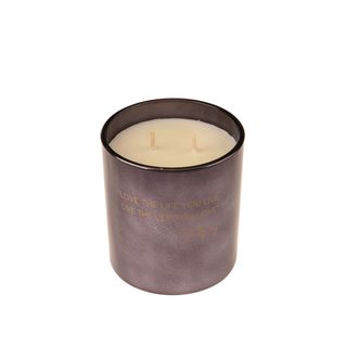 Candela profumata in bicchiere - con citazione Bob Marley