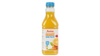 Auchan - Sok pomarańczowy bez miąższu 100% - 900 ml