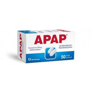 Apap 500 mg 50 tabletek