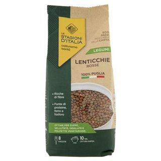 Le Stagioni D'Italia Legumi Lenticchie Rosse 400 G