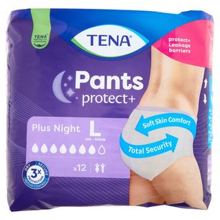 Tena Pants protect+ Plus Night L 12 pz - 7322540839920