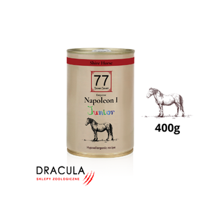 77 Petfood Junior Napoleon I z koniną 400g
