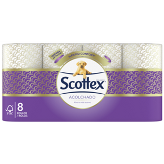 SCOTTEX Papel Higiénico Acolchado 8U