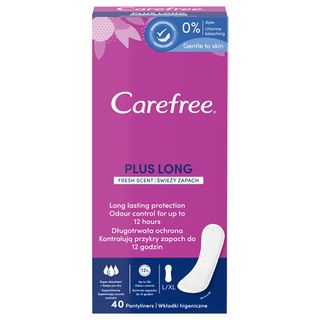 Carefree Wkładki higieniczne plus longe, 40 szt.