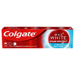 Colgate Max White Stain Protect Pasta do zębów white boosters, 75 ml