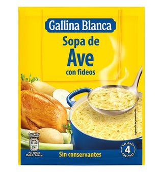 Sopa Gallina Blanca Ave Con Fideos 1 Ud.