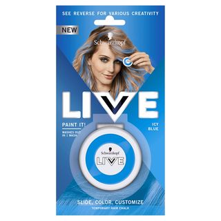 Schwarzkopf Live Paint It! Icy Blue Zmywalna kreda do włosów