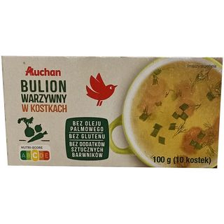 Auchan - Bulion warzywny w kostkach - 100 g