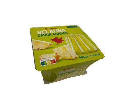 GELATINA AUCHAN ANANÁS 4X100G