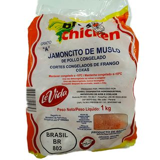 Pollo jamoncito muslo congelado bolsa 1 kg