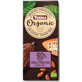 Torras tableta chocolate negro 90% bio 100 gr