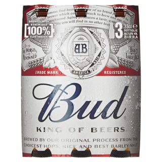 Bud Birra Lager Americana Bottiglia 3X33Cl - 014522