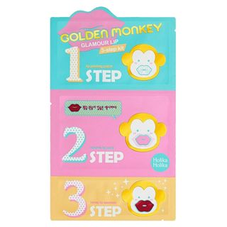 Mascarilla Labios Golden Monkey 3 Pasos Holika Holika 3 Uds (254939)
